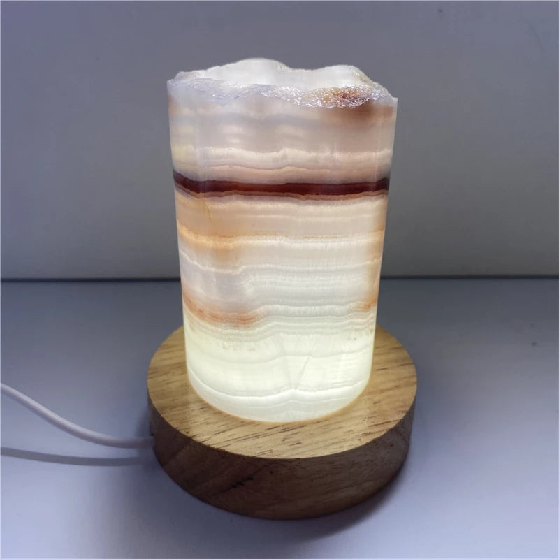 Natural Quartz jade Crystal Lamp