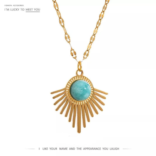 Stainless Steel Stone Necklace
