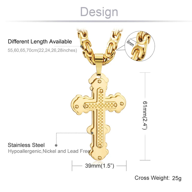 Stainless Steel Cross Necklace
