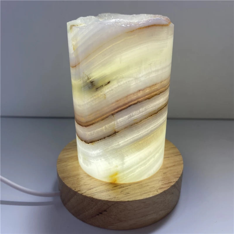 Natural Quartz jade Crystal Lamp