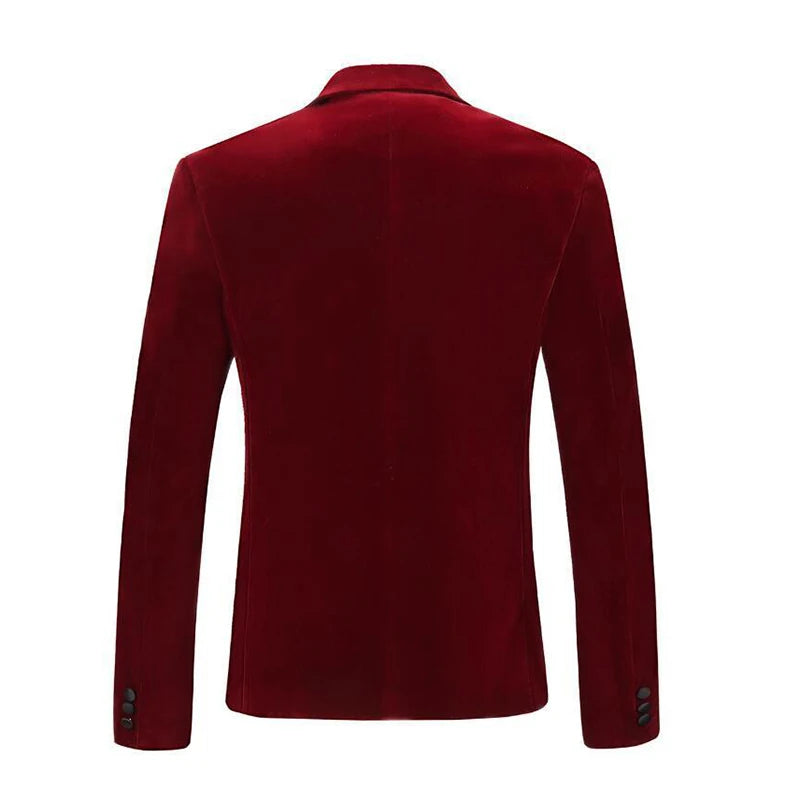 Men Velvet Blazer