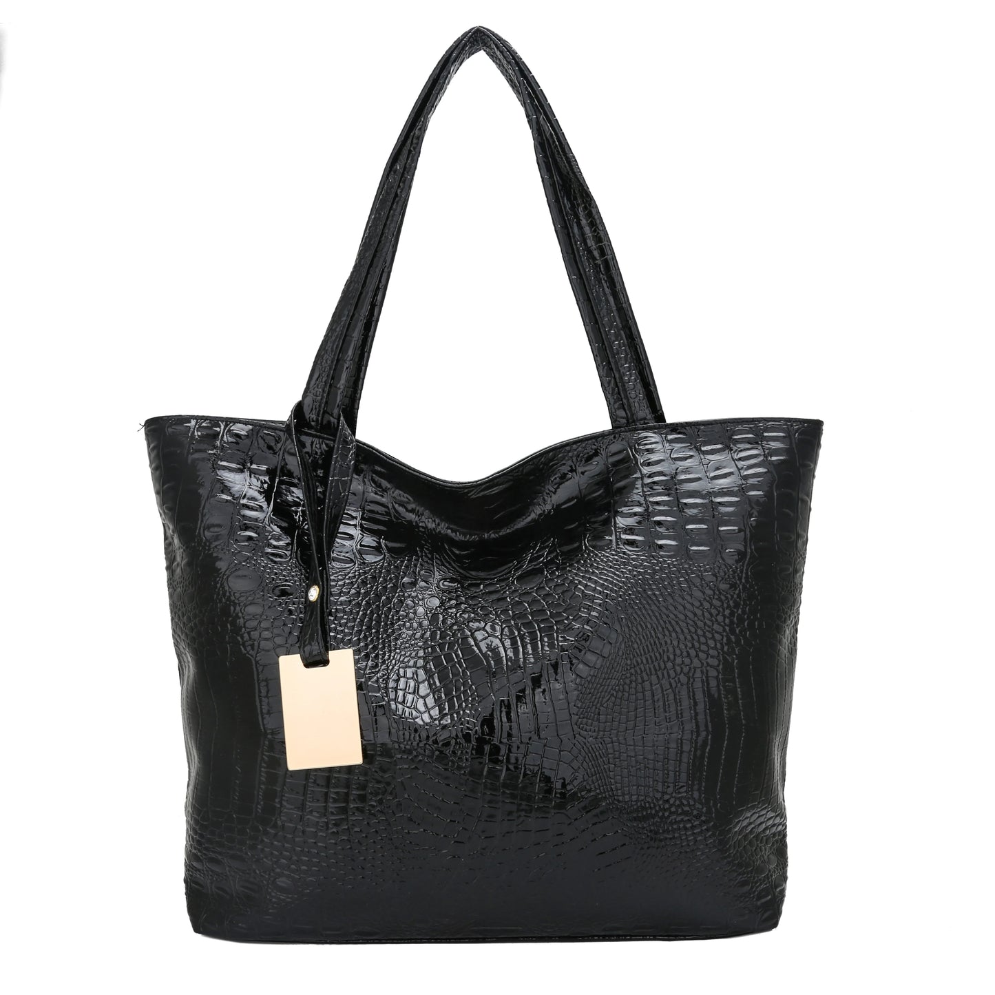 Women Casual Crocodile PU Leather Bag