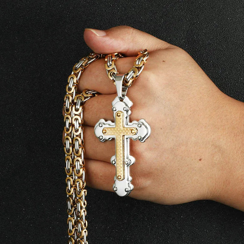 Stainless Steel Cross Necklace