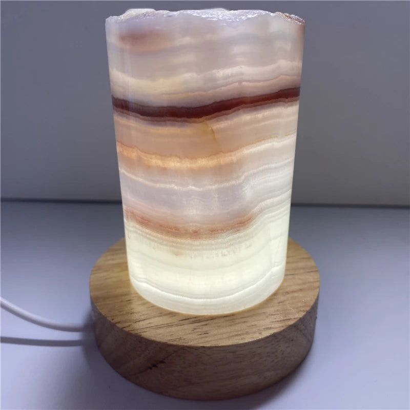Natural Quartz jade Crystal Lamp