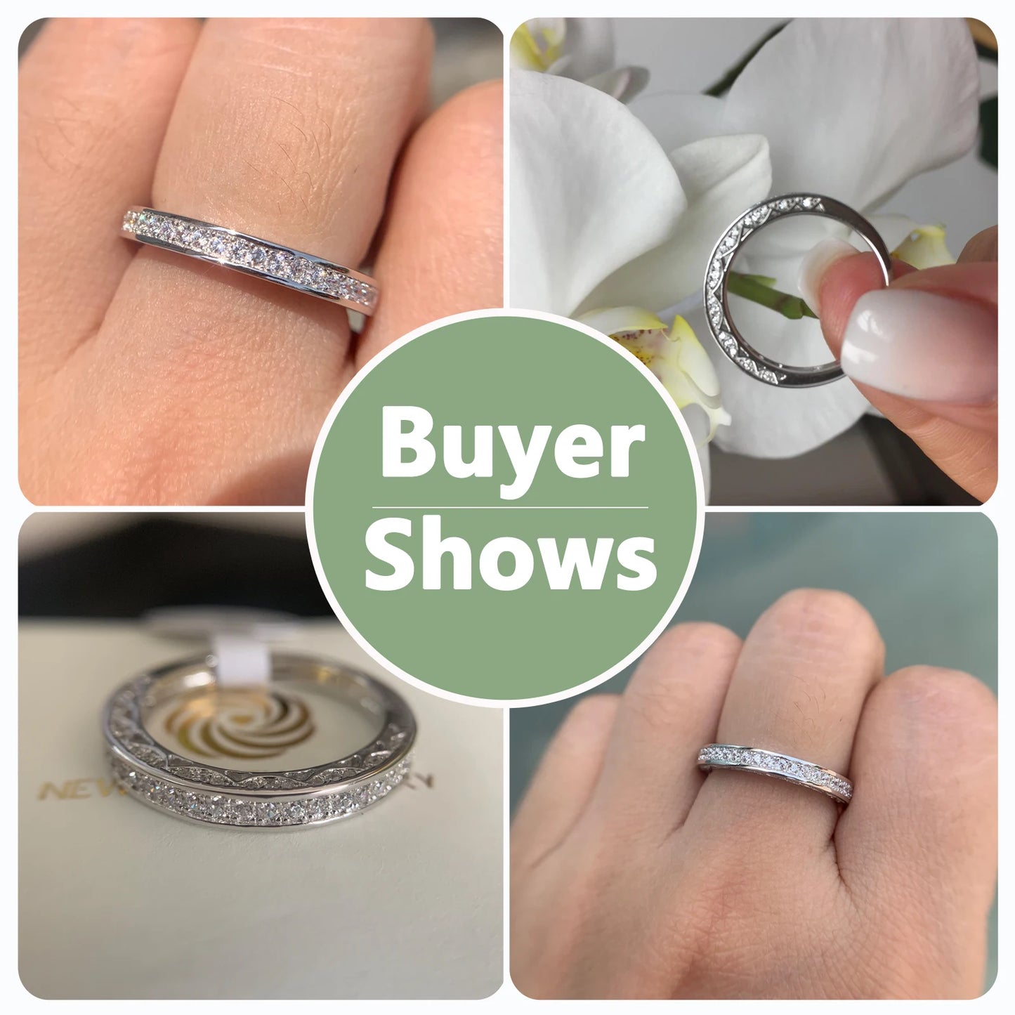 Women 925 Sterling Silver Zircon Ring