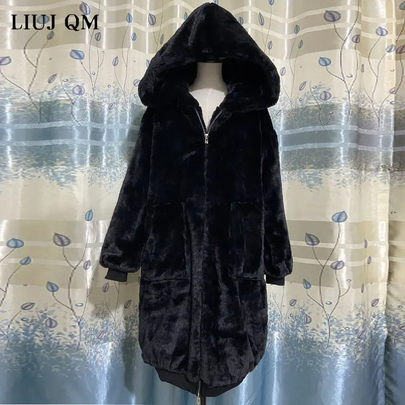 Winter Faux Fur Coat Women - admstore