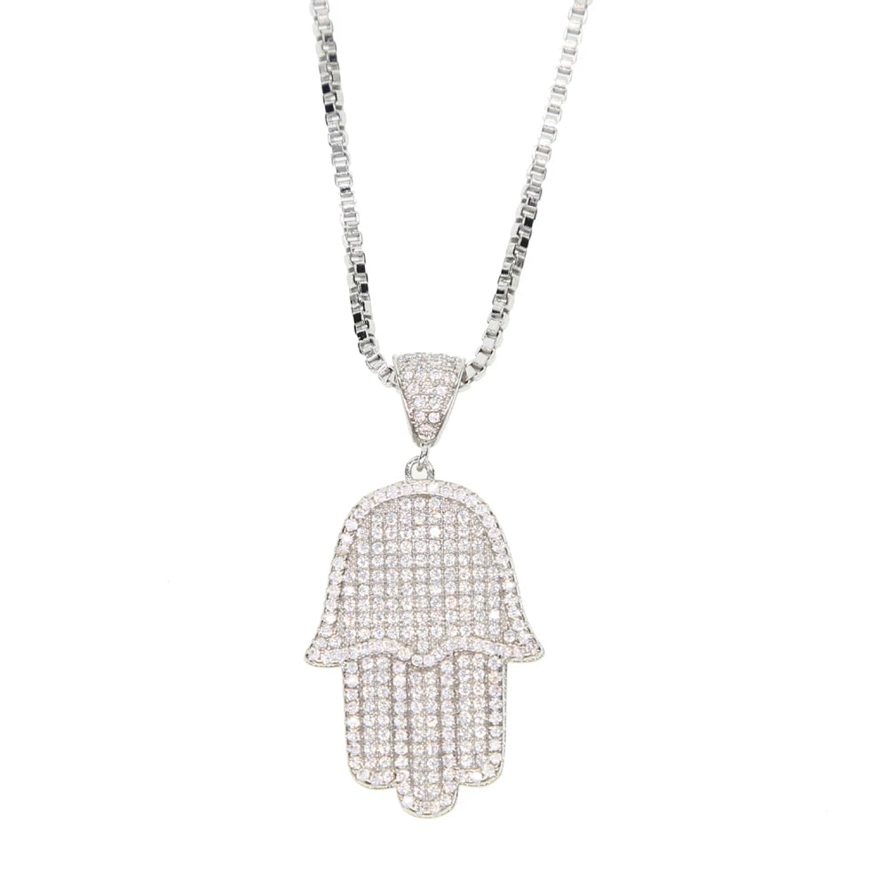 white gold color men necklace - admstore