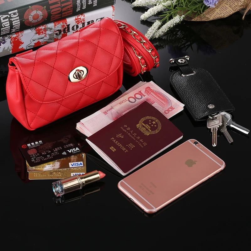 Women Leather Waist Bag