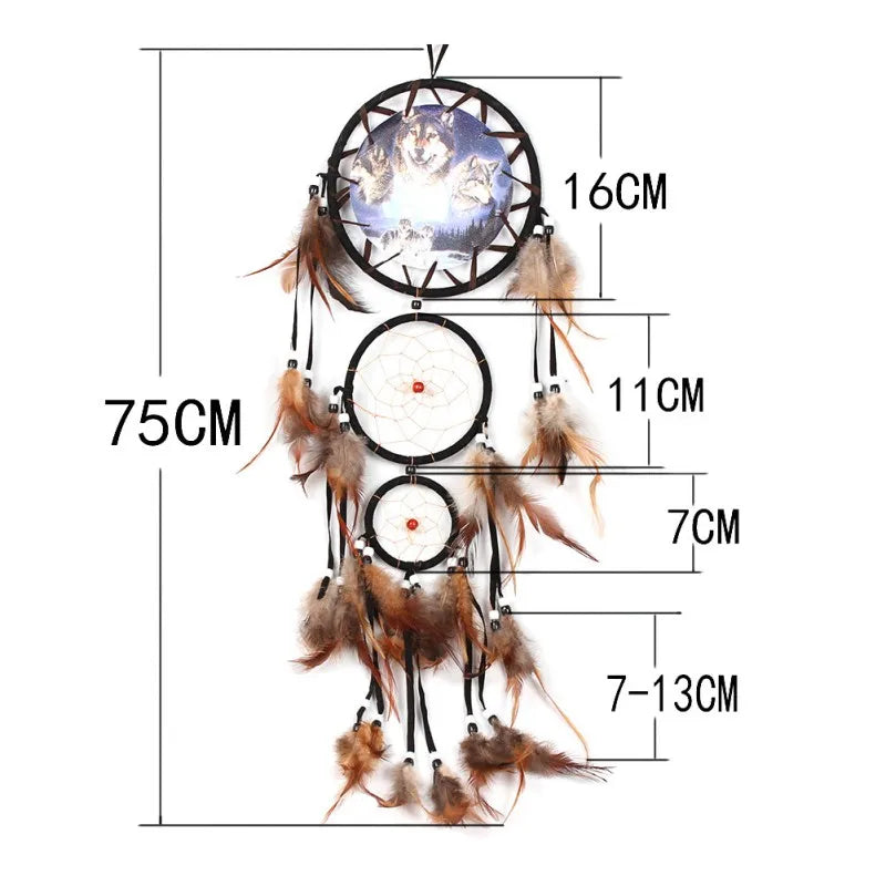 Indian Wolf Dream Catcher