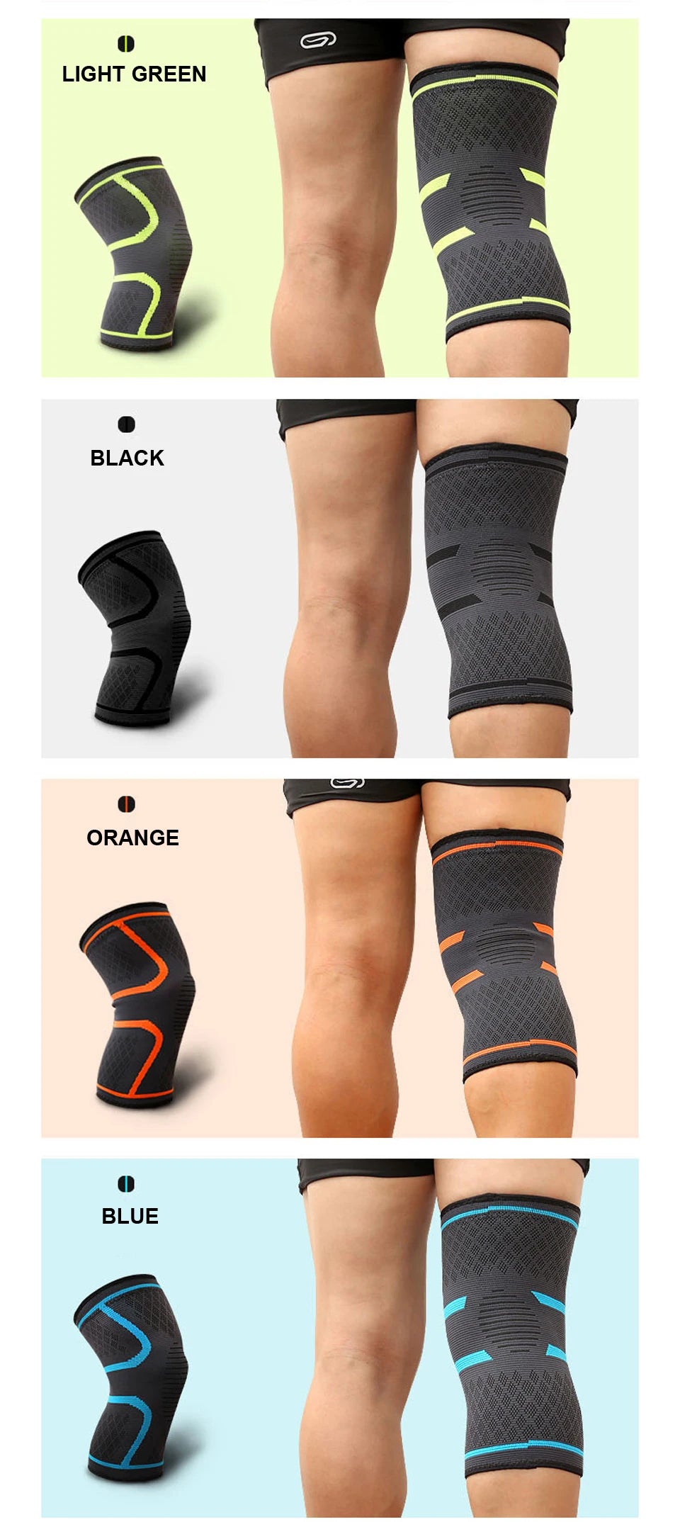 1PCS Knee Support Elastic Nylon Brace