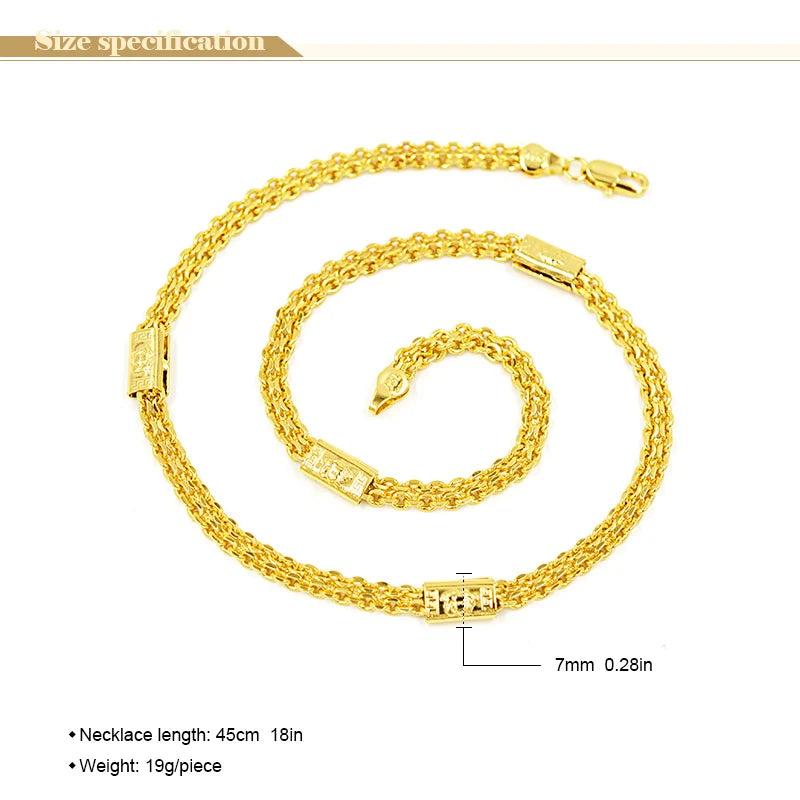 18K Gold Plated Necklace Unisex - admstore