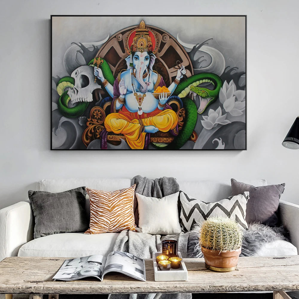 Dipinti su tela di Lord Ganesha