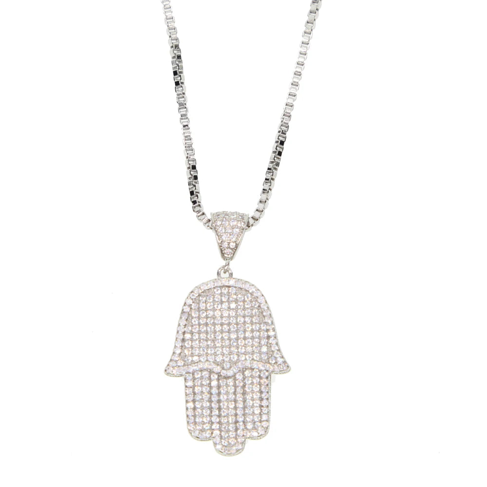 white gold color men necklace - admstore