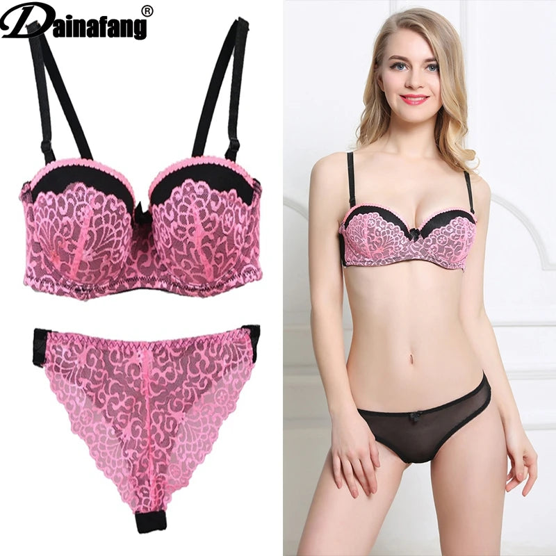 Set Cup Pink White Underwear - admstore