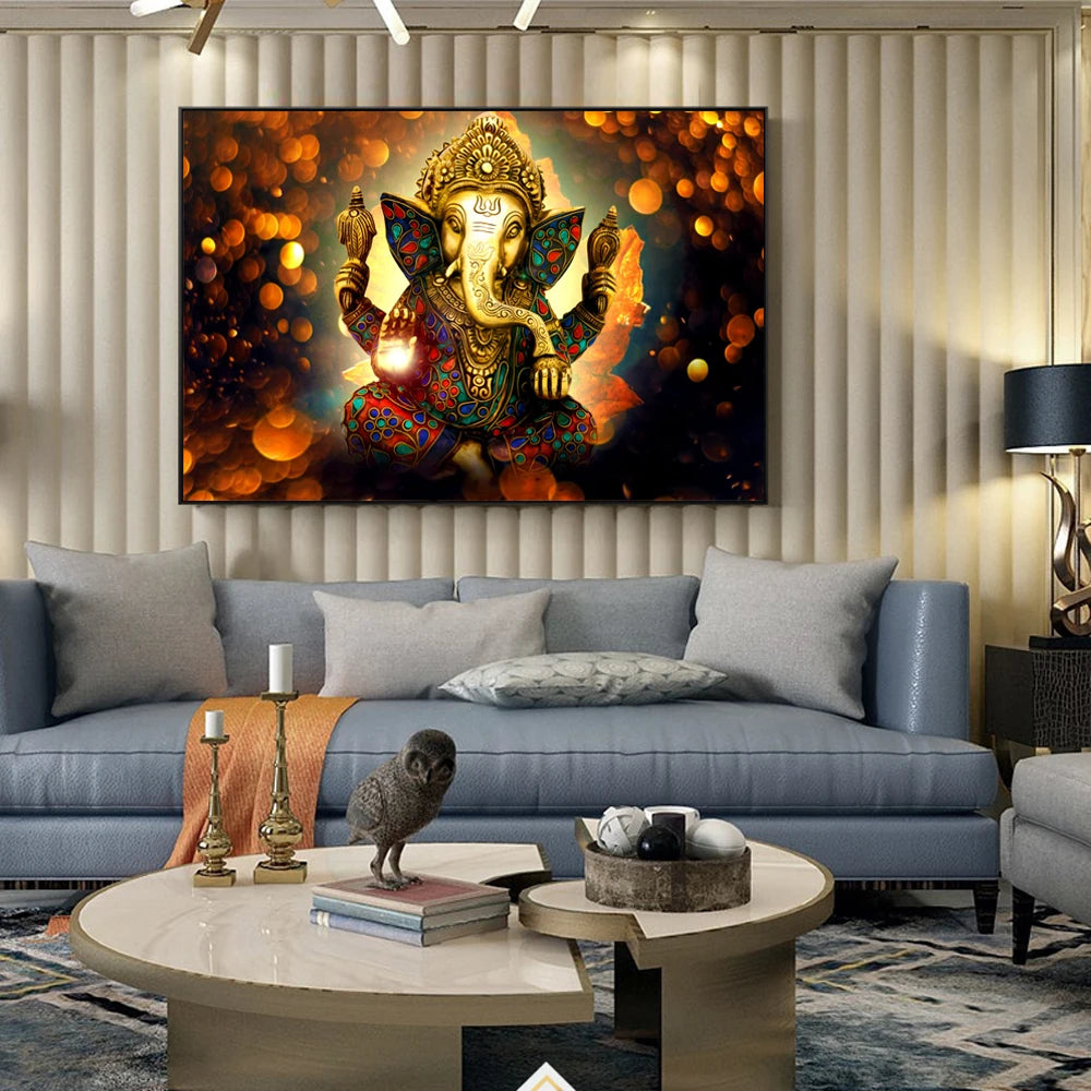 Dipinti su tela di Lord Ganesha