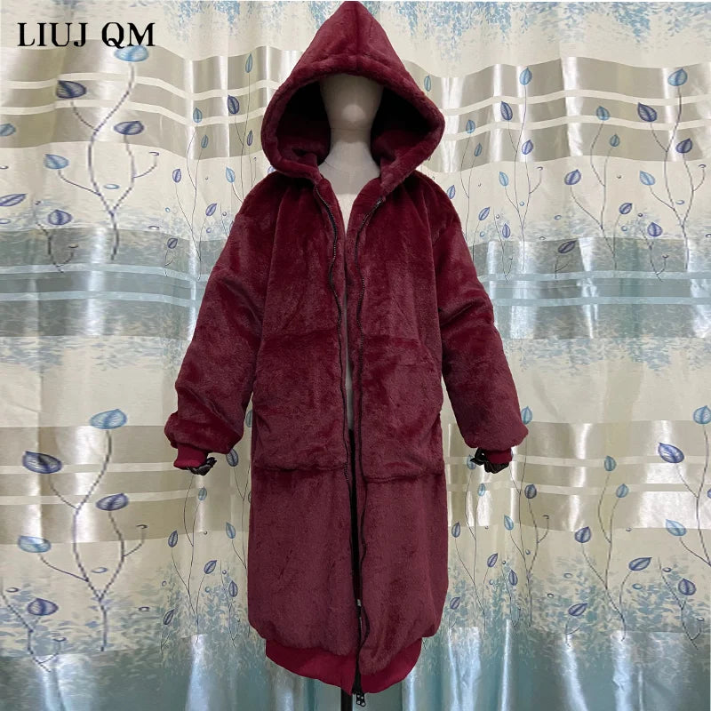 Winter Faux Fur Coat Women - admstore
