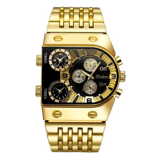 Orologio da uomo in acciaio dorato