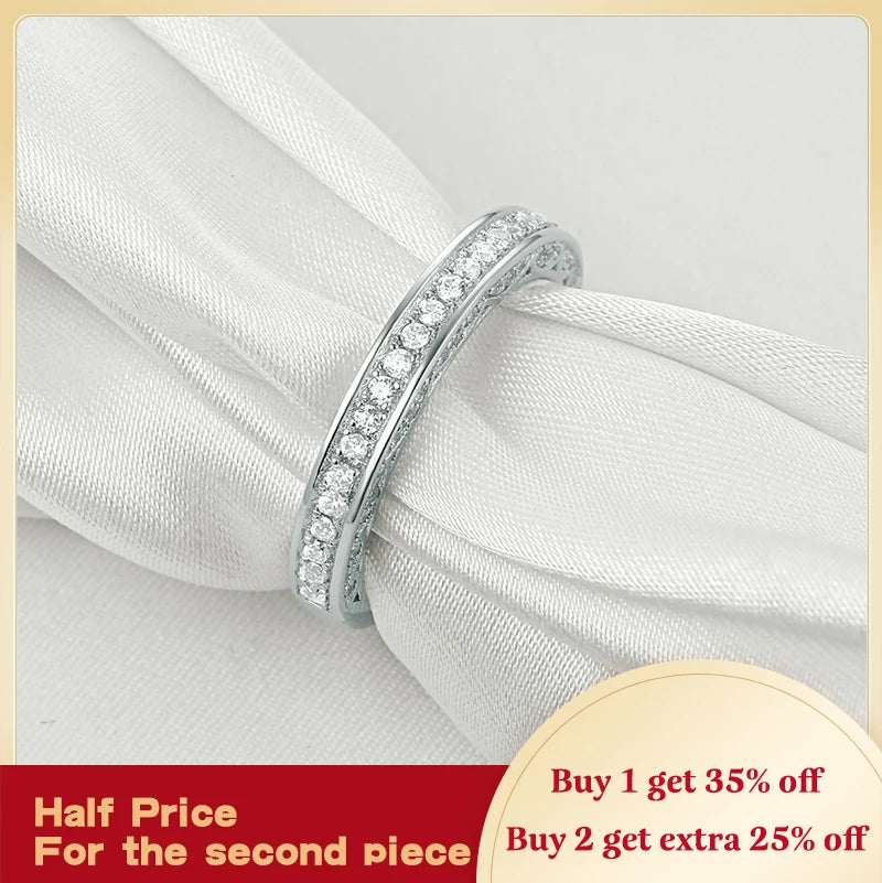 Women 925 Sterling Silver Zircon Ring