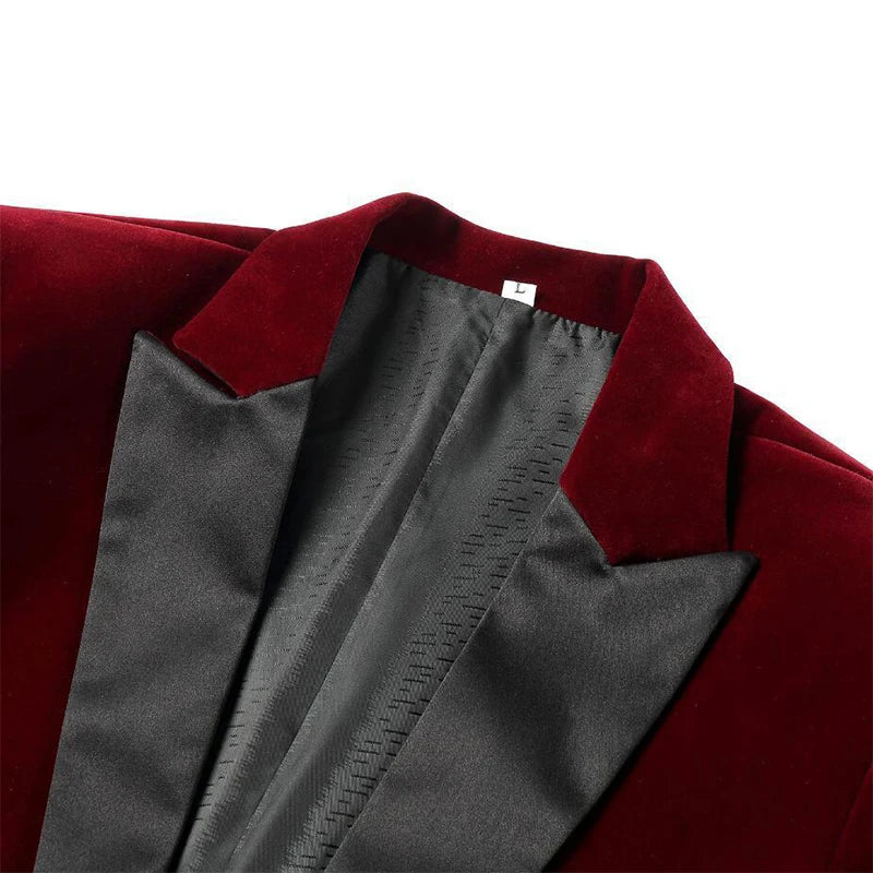 Men Velvet Blazer