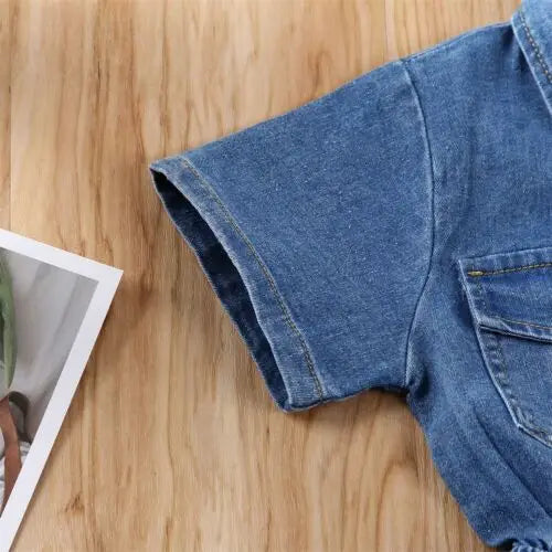 Kids Clothing Romper Short Cotton Jumpsuit