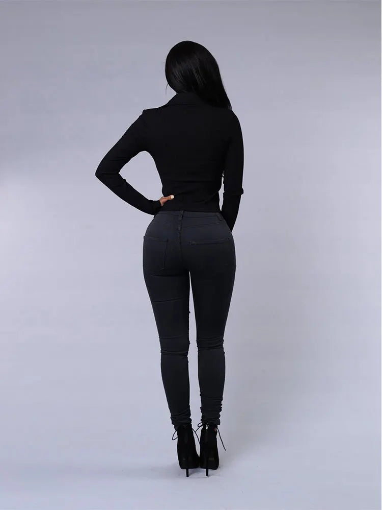 Women ripped jeans