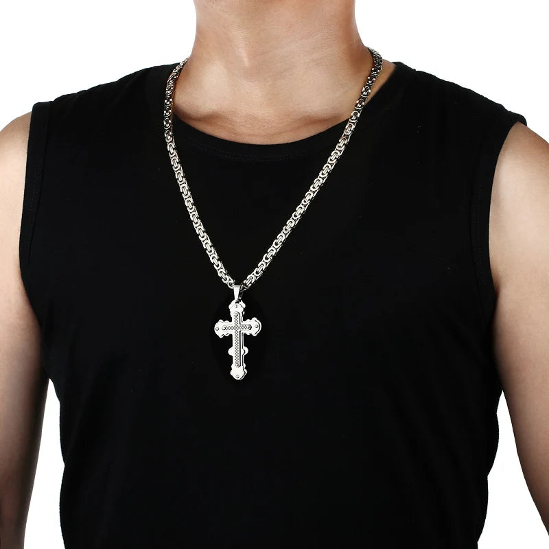 Stainless Steel Cross Necklace