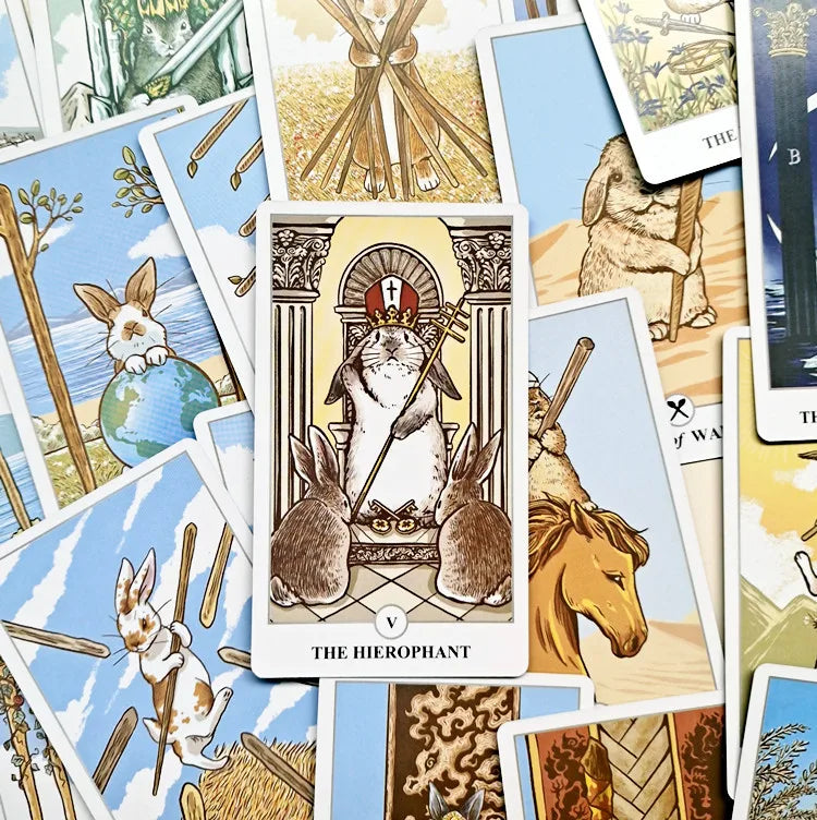 78pcs Lunalapin Rabbit Tarot Cards