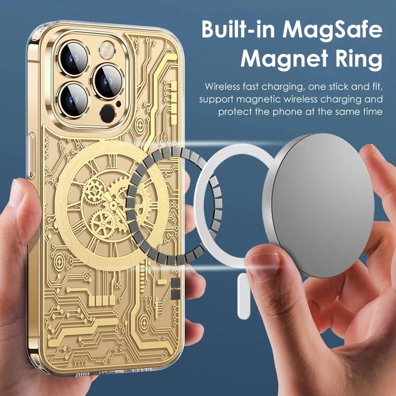 Magnetic Transparent Case For Iphone