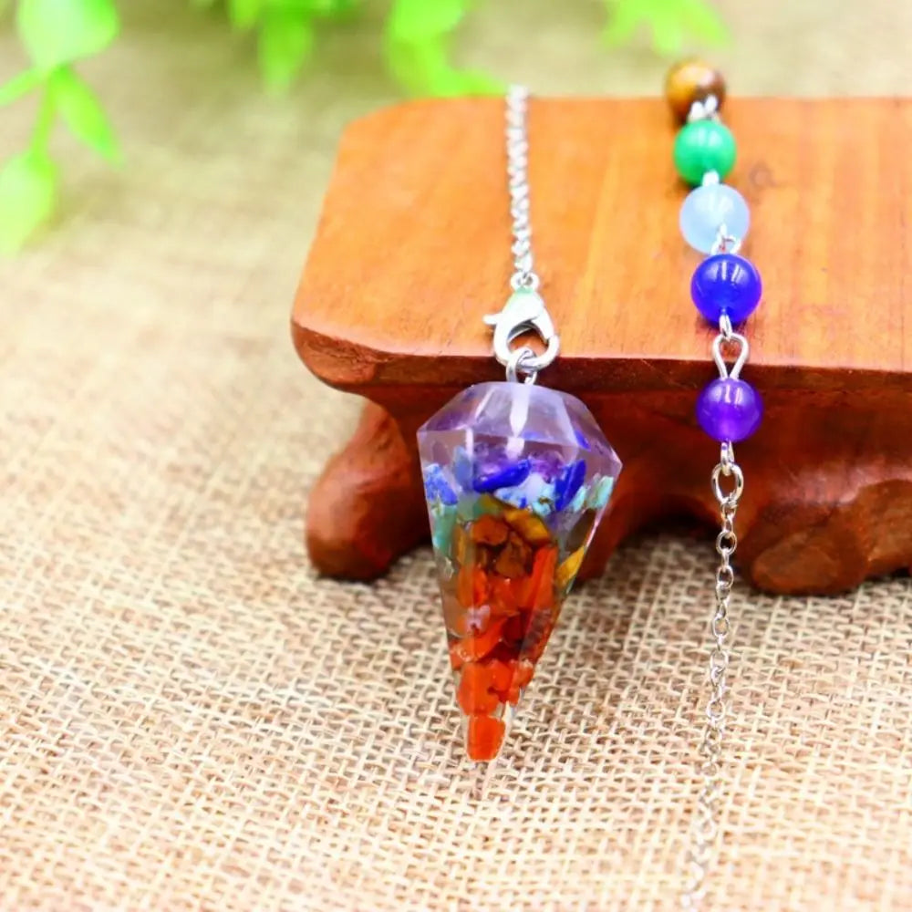7 Chakra Crystals Pendulums