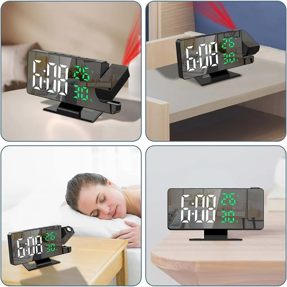 180° Rotation Alarm Clock