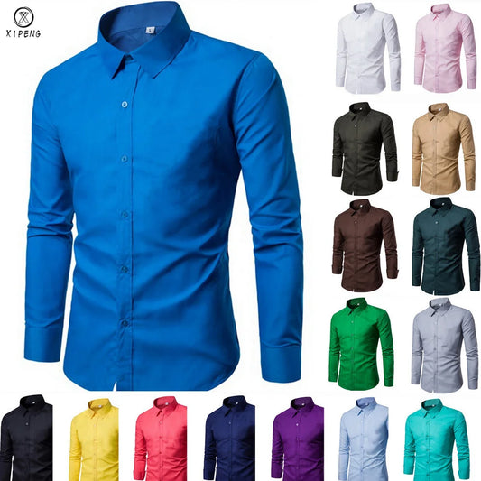 Camicia da uomo a maniche lunghe