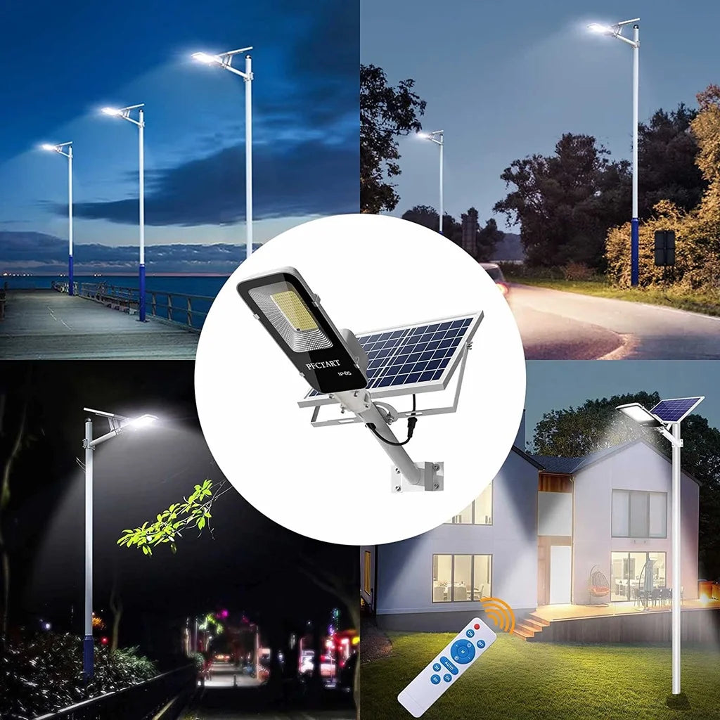 Powerful Solar Light Outdoor 350/120LED 6500K IP65 Waterproof