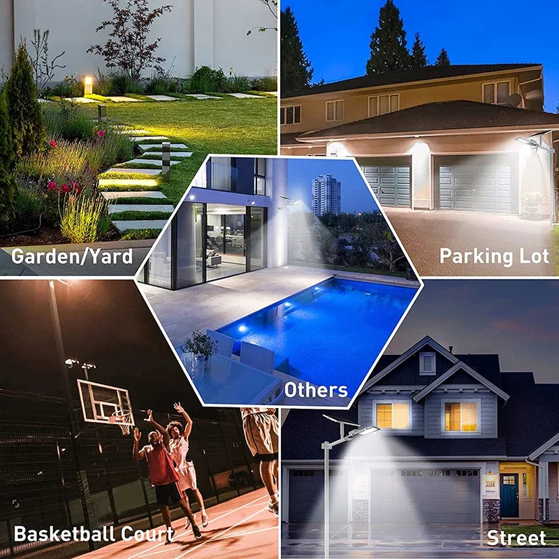Powerful Solar Light Outdoor 350/120LED 6500K IP65 Waterproof