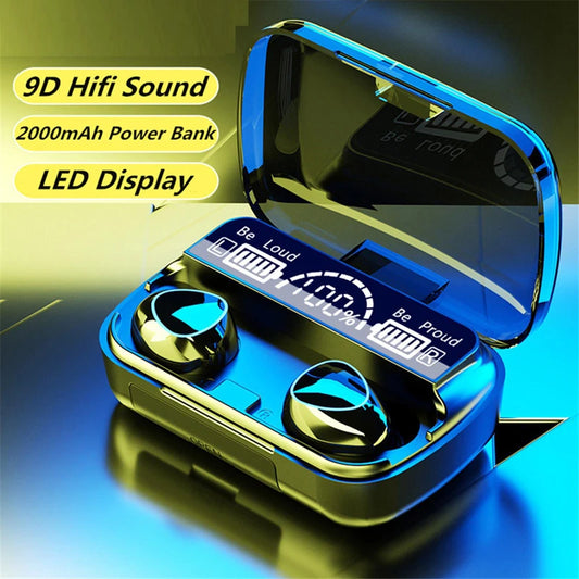 Auricolare Bluetooth Mini display digitale 9D