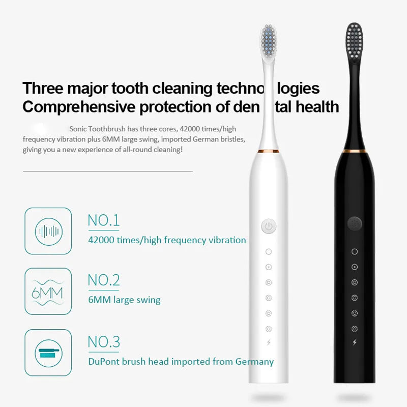 Ultrasonic Electric Toothbrush Rechargeable