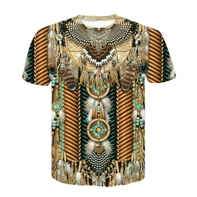 Unisex Eagle Wolf 3D Printing T-Shirt