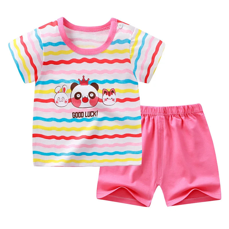 Kids Girls Summer Cotton Clothing