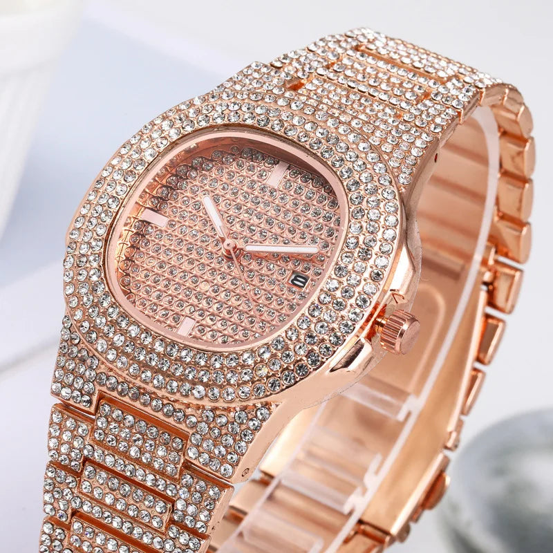 Women Watch Diamond Quartz Luxury