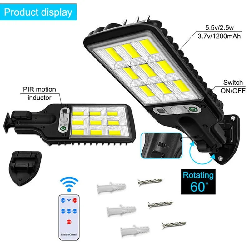 Solar Light 3Mode Waterproof Motion Sensor