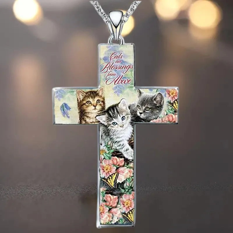 Collar Cruz Tres Gatos