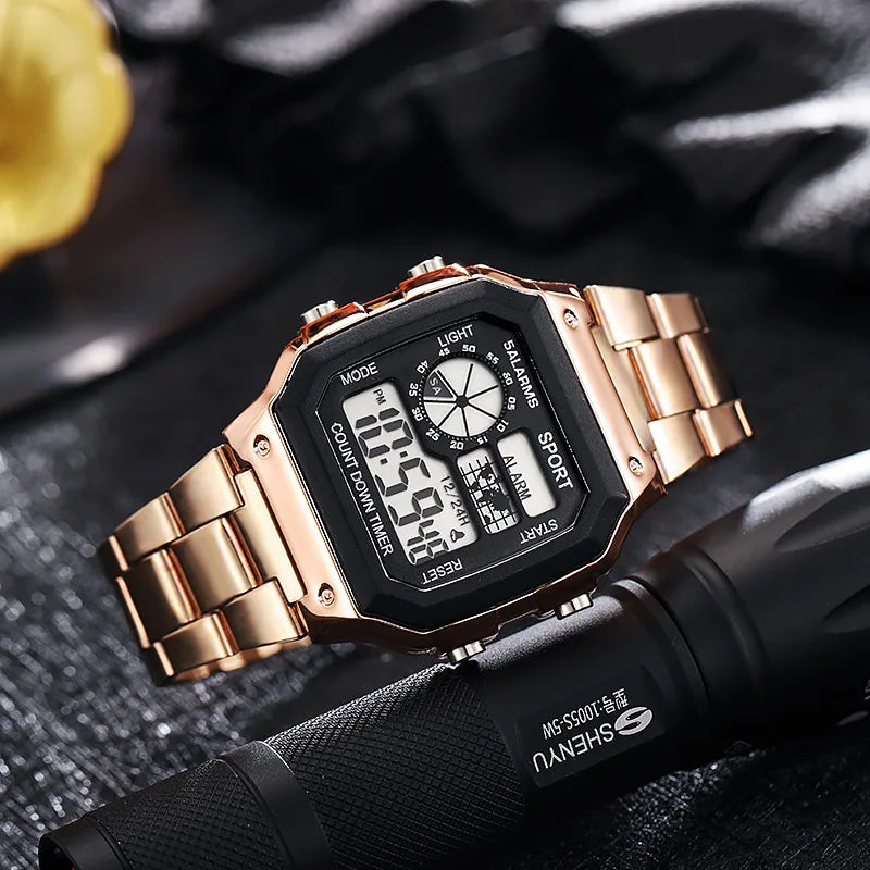 Men Stainless Steel Watch Waterproof