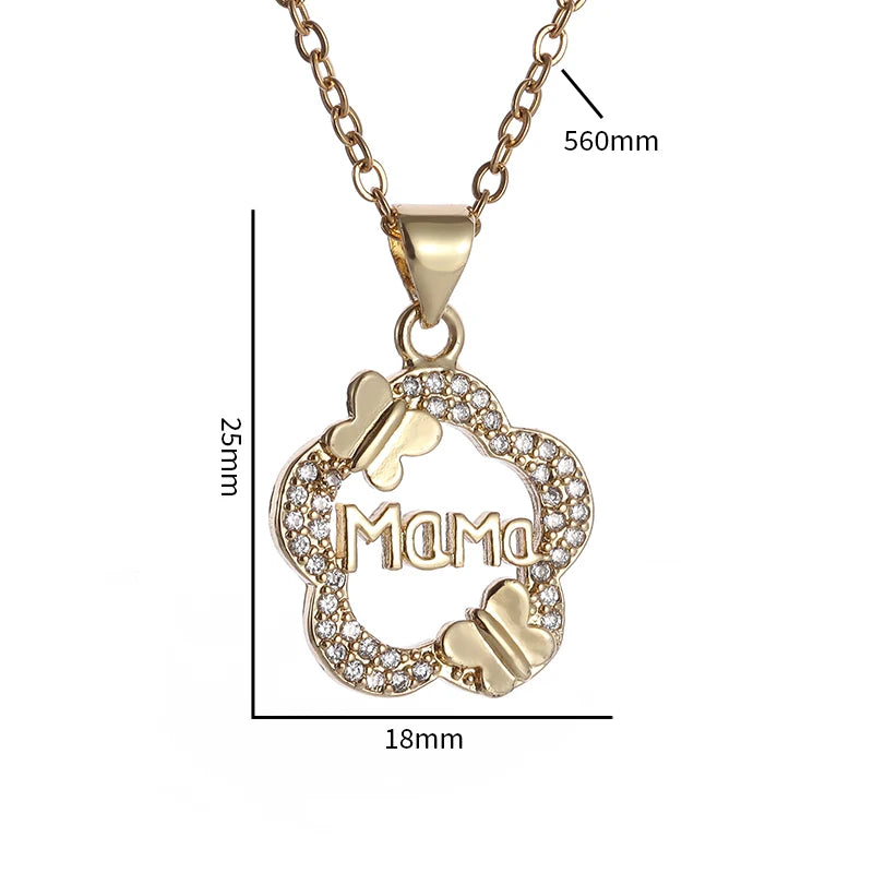 Women Exquisite Zircon Butterfly Necklace