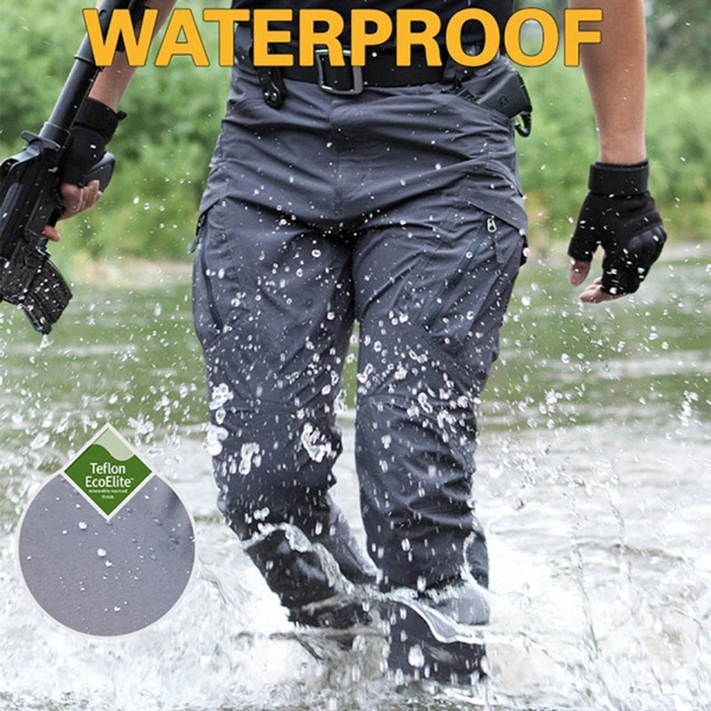 Men Pants Multi-pocket Waterproof