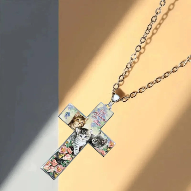 Collar Cruz Tres Gatos