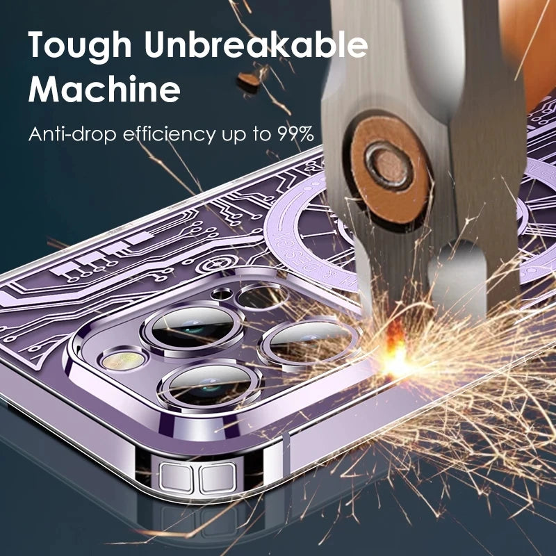 Magnetic Transparent Case For Iphone