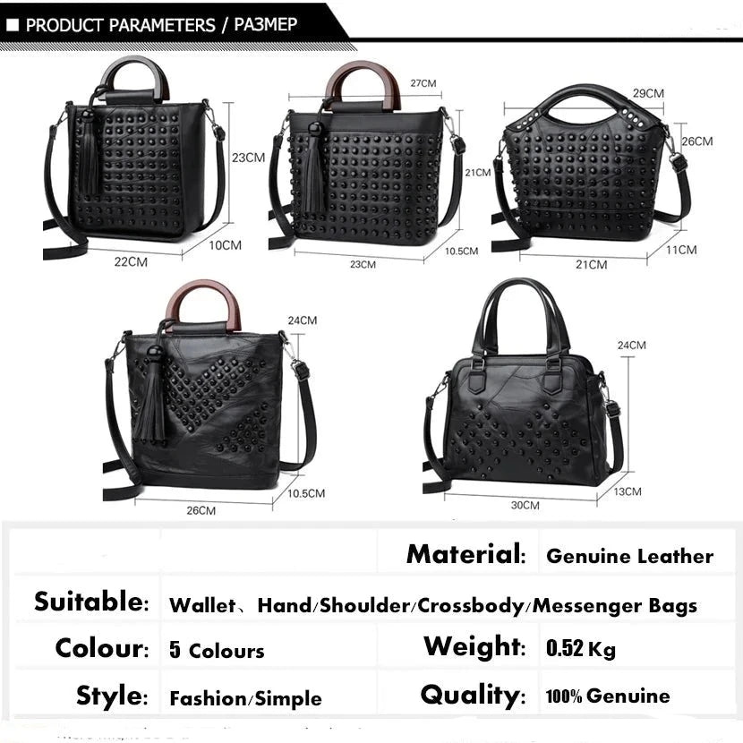 Women Fashion Sheepskin Leather Bag