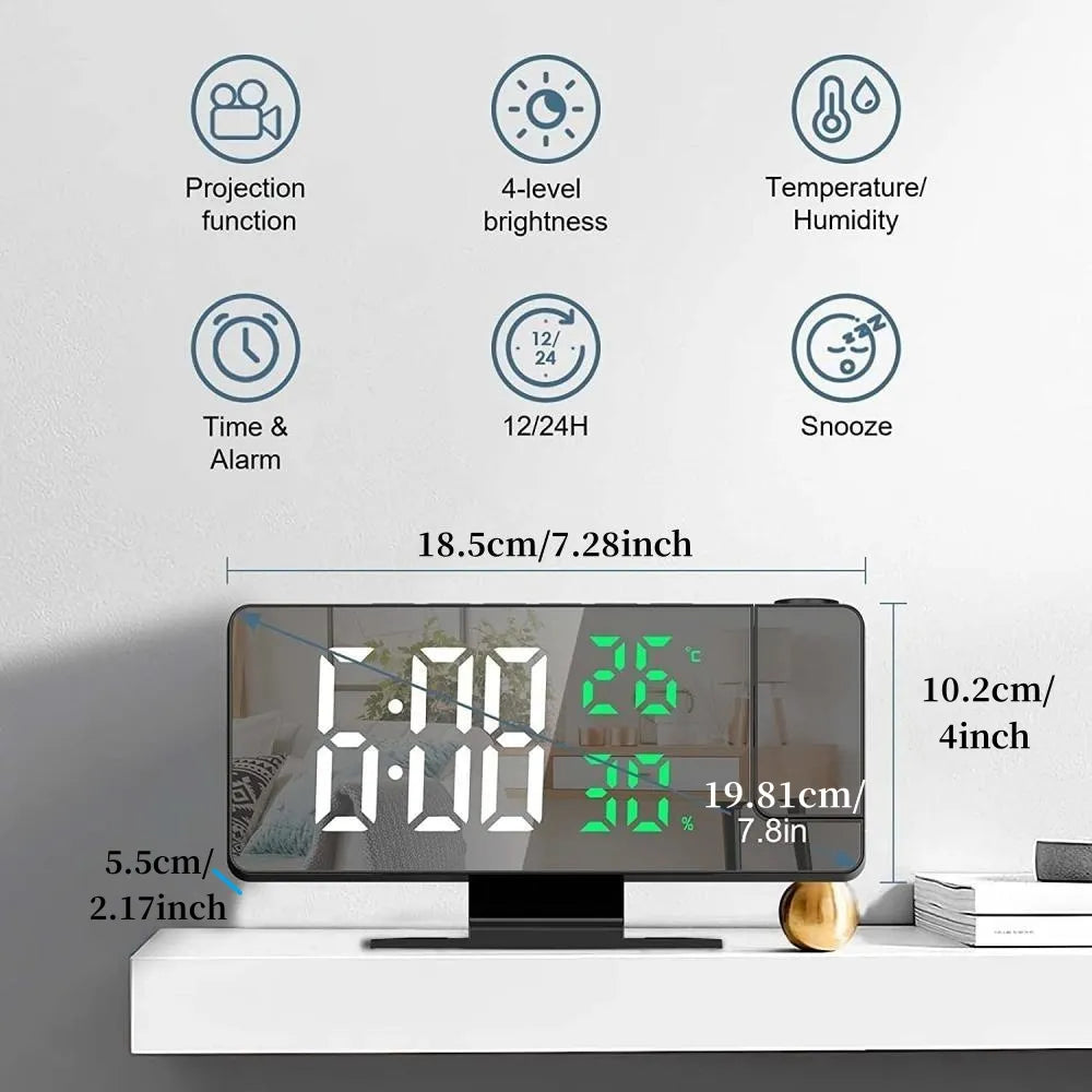 180° Rotation Alarm Clock