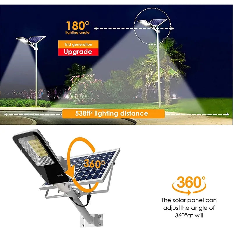 Powerful Solar Light Outdoor 350/120LED 6500K IP65 Waterproof
