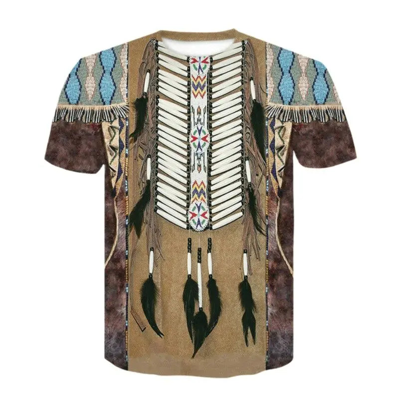 Unisex Eagle Wolf 3D Printing T-Shirt