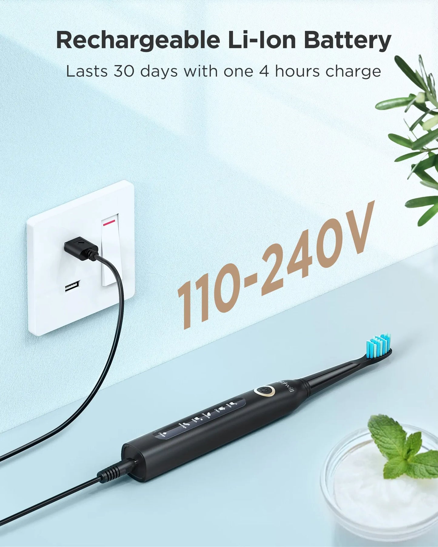 Electric Sonic Toothbrush Rechargeable